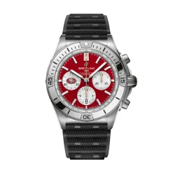 Breitling Chronomat San Francisco 49ers Red Dial Watch, 42mm Outlet