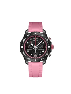 Breitling Endurance Pro Diver Black Dial Pink Rubber Strap Watch, 38mm Discount