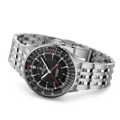 Breitling Navitimer Automatic GMT Black Dial Watch, 41mm New