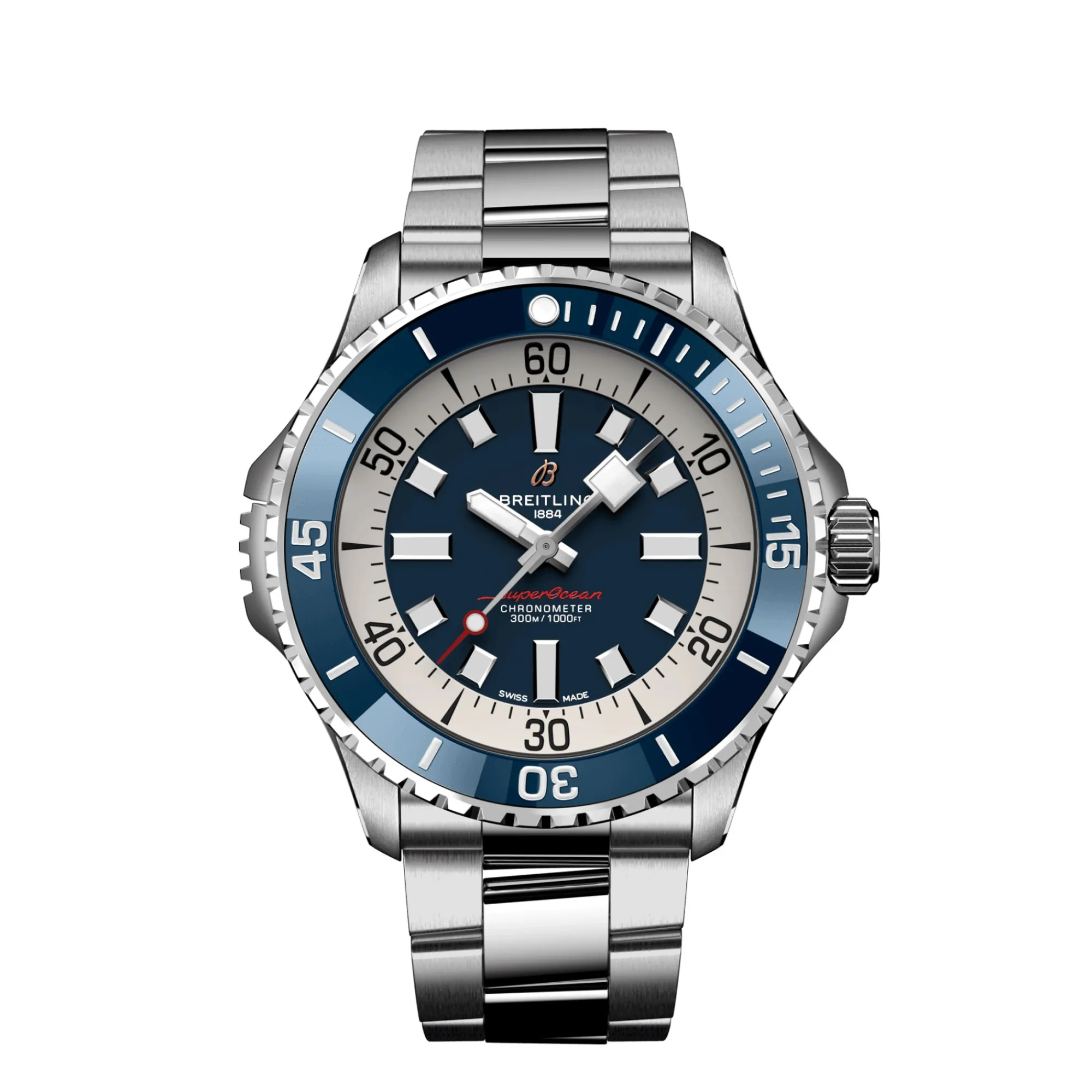 Breitling Superocean Automatic 46 Blue Dial Watch, 46mm New