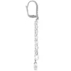 Brilliant Round Diamond Dangle Earrings, 18K White Gold Clearance