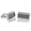 Cable Cuff Links in Stainless Steel New