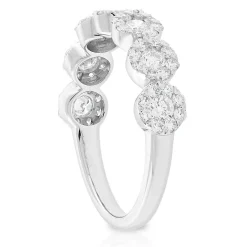 Circle Diamond Cluster Ring 14K Clearance