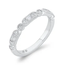 Bella Ponte Classic Bridal Band, ¼ Total Carat Weight, 14K White Gold