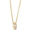 Classic Bezel Set Round Diamond Pendant, ⅓ Carat, 18K Yellow Gold Hot
