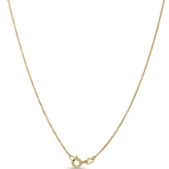 Classic Disc Pendant Necklace with Round Diamonds, 1/10 Total Carat Weight, 14K Yellow Gold Online