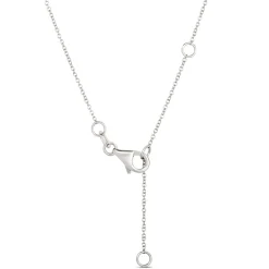 Classic Round Blue Topaz Bar Pendant, 14K Yellow Gold New