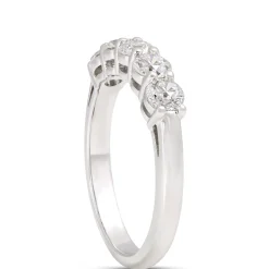 Classic Round Diamond Anniversary Band, 1.00 Carat Total Weight, Platinum Online