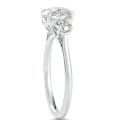 Classic Round Diamond Engagement Ring, 2 Carat Total Weight 18K White Gold Online