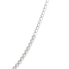 Classic Round Diamond Necklace, 3 Total Carat Weight, 14k White Gold Sale