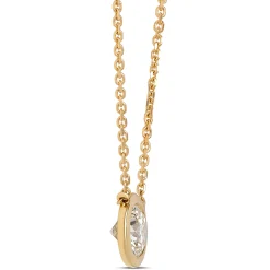 Classic Round Diamond Pendant, ½ Carat, 18K Yellow Gold Best