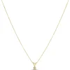 Classic Round Diamond Pendant, 1/5 Carat Total Weight, 14K Yellow Gold Hot