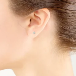 Classic Round Diamond Studs, 1/10 Carat Total Weight, in 14K White Gold Best