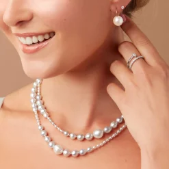 Classic Round Diamond Studs, ⅕ Carat Total Weight, in 14K White Gold Outlet
