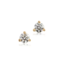 Classic Round Diamond Studs, 1/5 Carat Total Weight, in 14K Yellow Gold Outlet