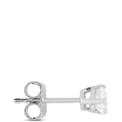 Classic Round Diamond Studs, 1/2 Carat Total Weight, in 14K White Gold Clearance