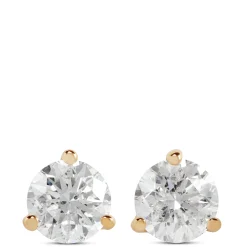 Classic Round Diamond Studs, 1/2 Carat Total Weight, in 14K White Gold Best