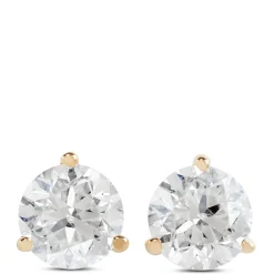 Classic Round Diamond Studs, 3/4 Carat Total Weight, in 14K Yellow Gold Online