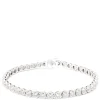 Classic Round Diamond Tennis Bracelet, 8 Carat Total Weight, 14K White Gold New
