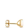 Classic Round Opal Studs, 14K Yellow Gold New