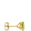 Classic Round Peridot Studs, 14K Yellow Gold Online