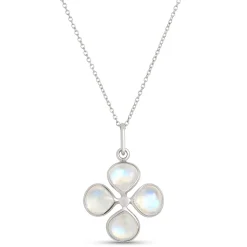 Clover Moonstone Pendant, Sterling Silver Best