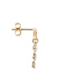 Cluster Diamond Dangle Earrings, 14K Mixed Gold Clearance