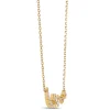 Crescent Moon and Stars Diamond Pendant, 14K Yellow Gold Best