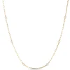 Cultured Freshwater Paperclip Pearl Necklace 14K, 18" Online