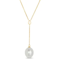 Cultured Freshwater Pearl Necklace, 14K Yellow Gold