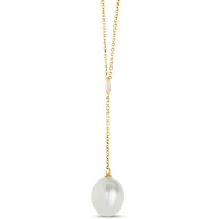 Cultured Freshwater Pearl Necklace, 14K Yellow Gold