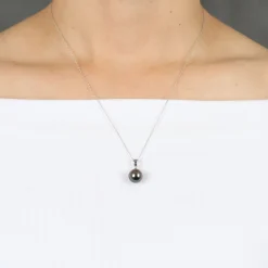 Cultured South Sea Tahitian Pearl Pendant, 14K White Gold Best