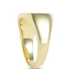 Cushion Cut Malachite Ring, 14K Yellow Gold Hot