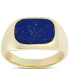 Cushion Lapis Ring, 14K Yellow Gold Outlet
