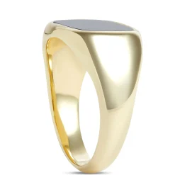 Cushion Onyx Ring, 14K Yellow Gold Best