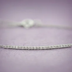 Diamond Bar Bracelet 14K Outlet