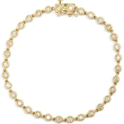 Diamond Bracelet, 14K Yellow Gold Online