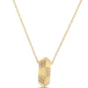 Diamond Circle Pendant, 14k Yellow Gold Hot