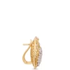 Diamond Cluster Filigree Earrings, 1 ½ Total Carat Weight, 14K Yellow Gold Outlet