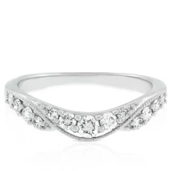 Diamond Contour Band 14K Sale