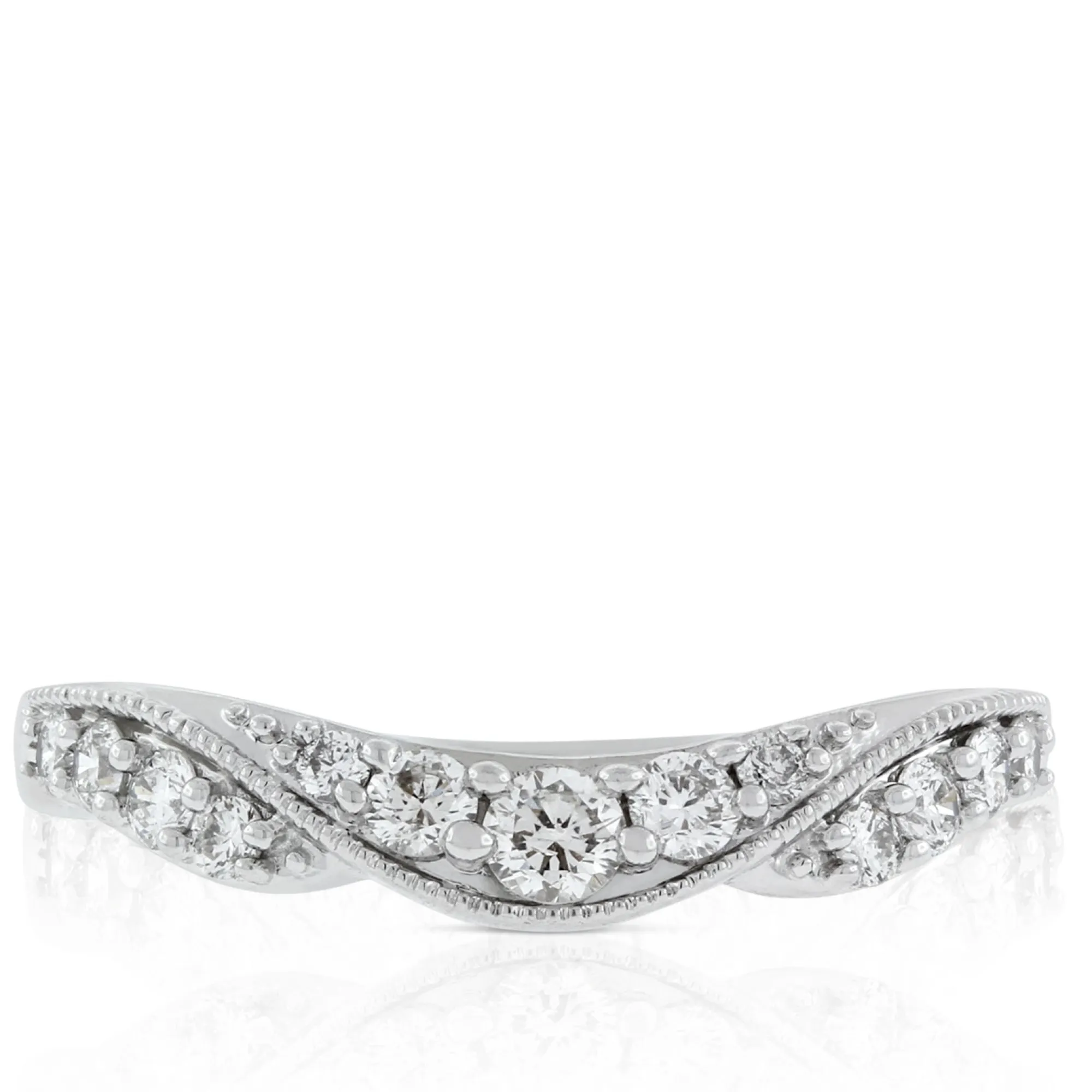 Diamond Contour Band 14K Sale