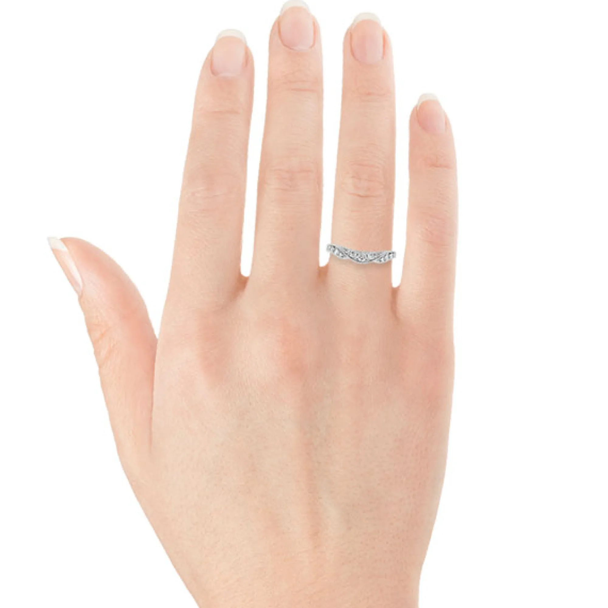 Diamond Contour Band 14K Sale