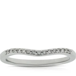 Diamond Contour Band 14K Hot