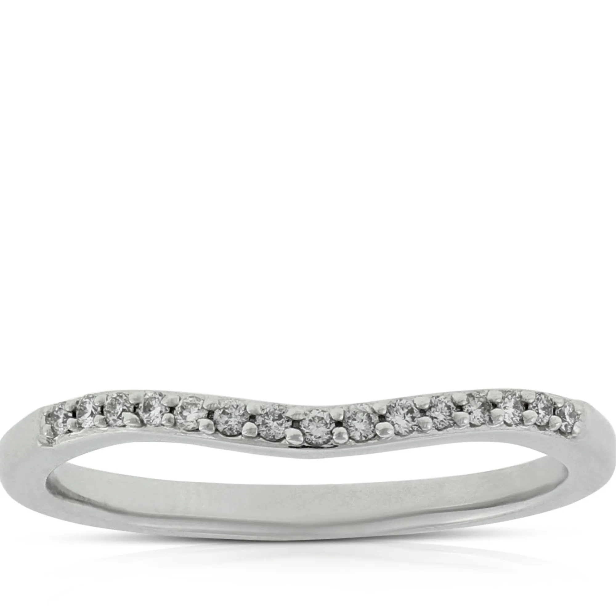 Diamond Contour Band 14K Hot