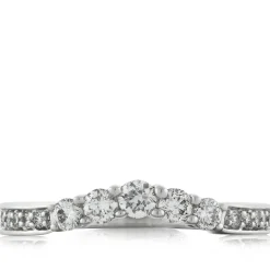 Diamond Contour Wedding Band 14K Clearance