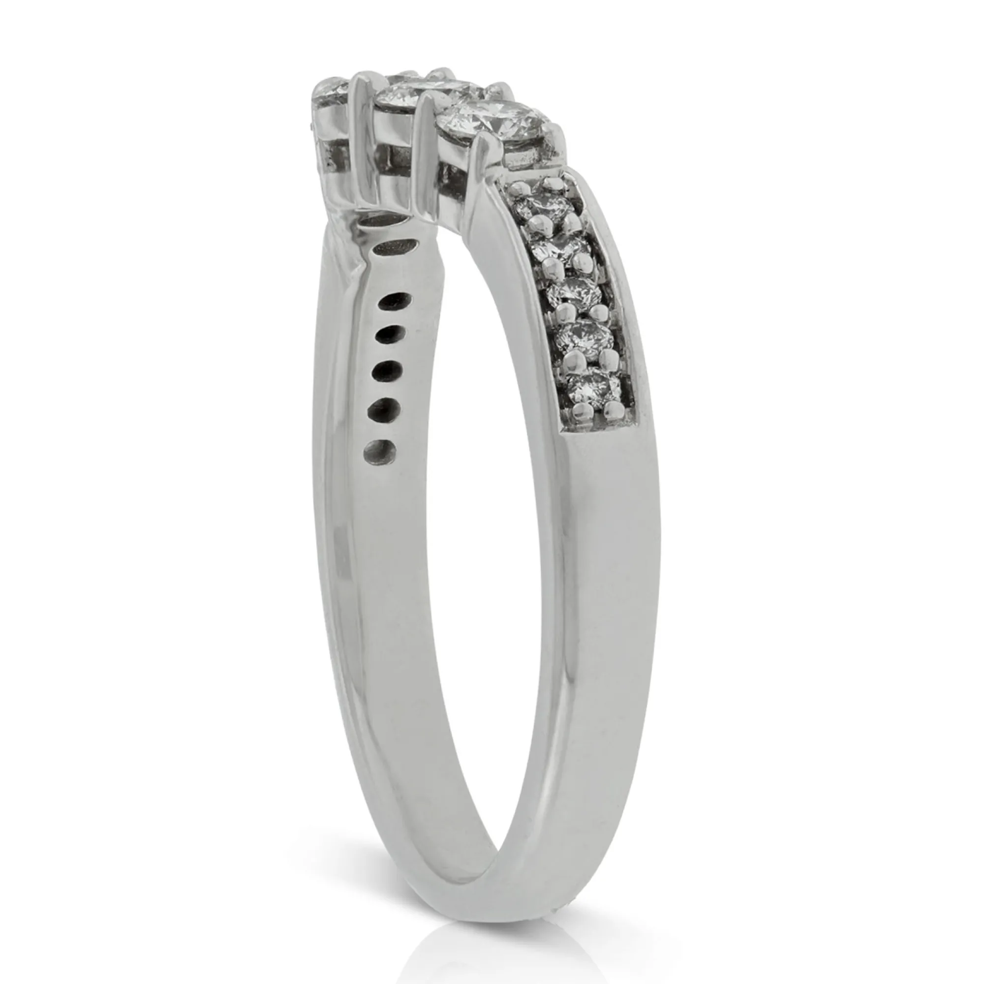 Diamond Contour Wedding Band 14K Clearance