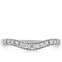 Diamond Contour Wedding Band 14K Best