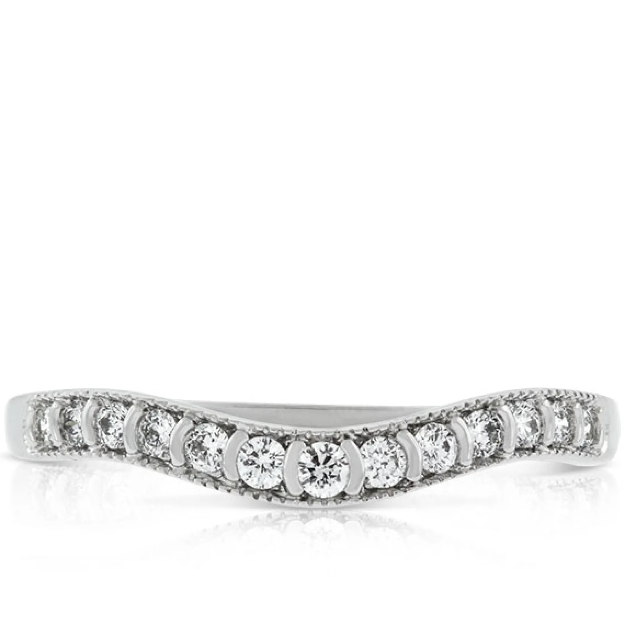 Diamond Contour Wedding Band 14K Best