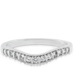 Diamond Contour Wedding Band 14K Best