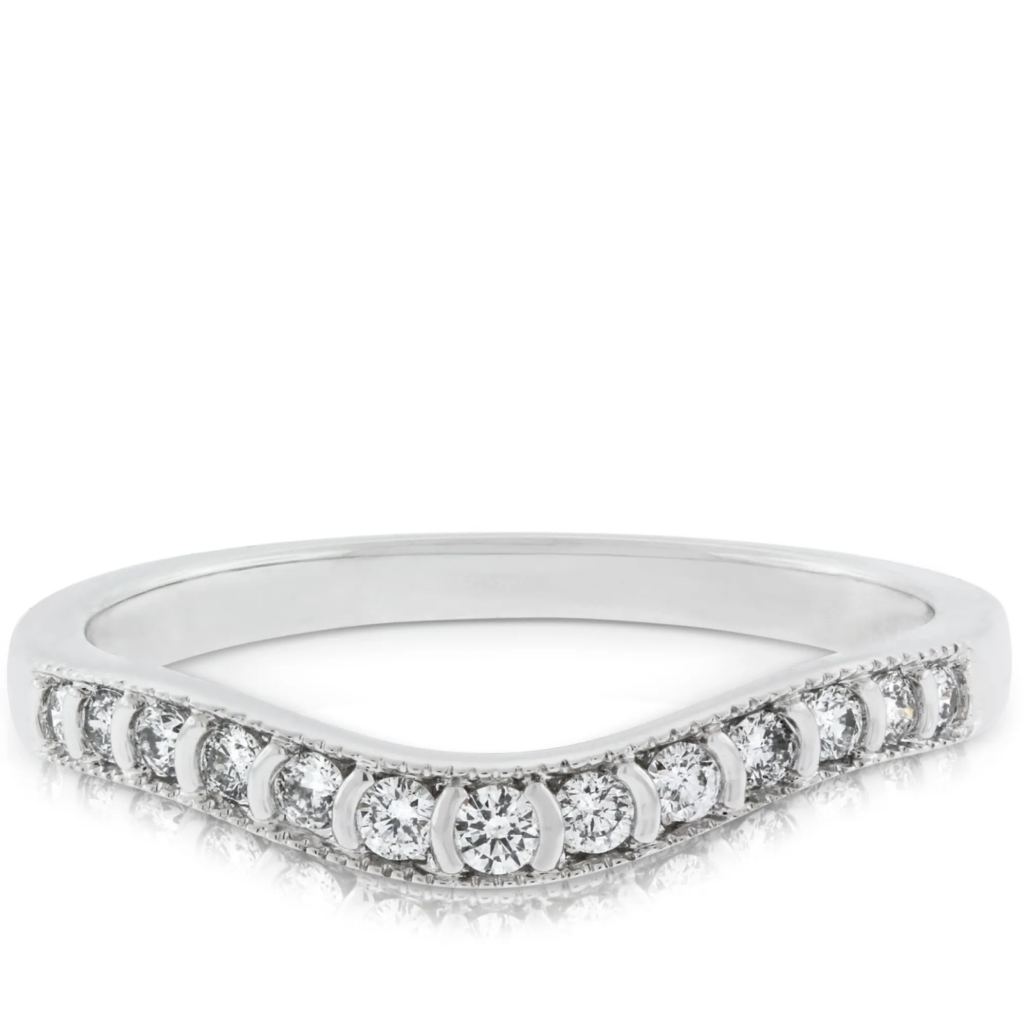 Diamond Contour Wedding Band 14K Best